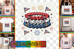 Joyful Sublimation TSHIRT Designs, Patriotic Product Image 1