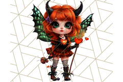 Halloween Fairy Clipart PNG, Cute Chibi Fairy Art Clip Art Product Image 4