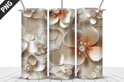 Flowers Tumbler Wrap | Sublimation Design | Tumble PNG Product Image 1