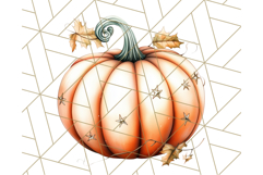 Fall Pumpkin Clipart PNG, Autumn Pumpkins, Jewel Tones Png Product Image 4