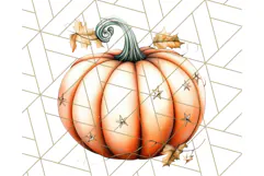 Fall Pumpkin Clipart PNG, Autumn Pumpkins, Jewel Tones Png Product Image 4