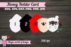 Christmas santa Money Holder SVG Product Image 3
