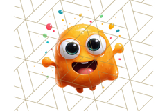 Slime Monster Clipart, Colorful Goo Graphics Png Product Image 4
