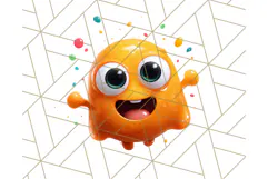 Slime Monster Clipart, Colorful Goo Graphics Png Product Image 4