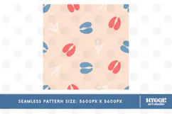 American 4th of July Hoofs and Hen Prints Seamless Pattern Product Image 2