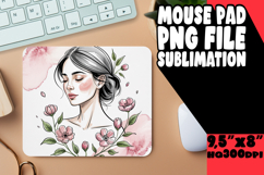 WHIMSICAL mouse PAD Creative Design, Beauty Woman Product Image 1