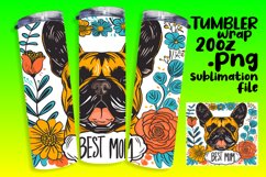 Pup Parenthood Tumbler Wrap Sublimation - Watercolor Theme Product Image 1