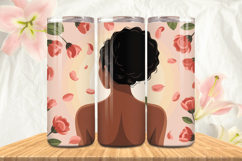 Black Girl Magic Black Woman Positive mind 20oz Tumbler wrap Product Image 1
