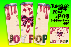 Colorful 20oz Tumbler Template , Holiday Product Image 1