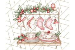 Christmas Cottagecore Kitchen Clipart PNG, Holiday Decor Product Image 4