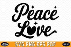 Peace love SVG | Quotes | SVG Cut files Product Image 1
