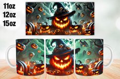 Halloween Pumpkins Mug Wrap Sublimation 11oz, 12oz, 15oz Product Image 1