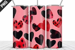 Lovely Hearts Tumbler Design | Valentine's Day Tumbler Wrap Product Image 5