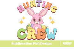 Easter Bunny Sublimation PNG Chick Farm Hip Hop Spring Joy Product Image 1
