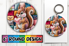 Bright Ornaments Round Sublimation, Valenines Animals Product Image 1