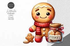 Christmas clipart|Gingerman clipart|Christmas sublimation Product Image 1