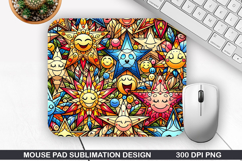 Mouse Pad Sublimation, Christmas Mouse Pad PNG Design Product Image 1