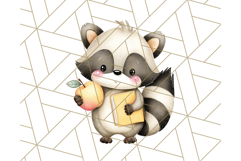 Cute Back to School Animals PNG Clipart with Books &amp; Bags Product Image 4