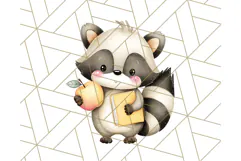 Cute Back to School Animals PNG Clipart with Books & Bags Product Image 4