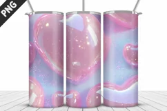 Valentines Love Skinny Tumbler PNG Wrap| Valentines Tumbler Product Image 5