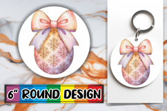 Cheerful Coaster Round Design PNG, Easter Egg Product Image 1