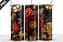 Rose Flowers Tumbler Wrap | Sublimation Design | Tumble PNG Product Image 1