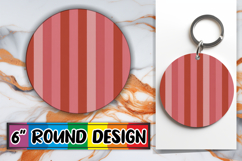 Sweet Circle Keychain Design PNG, Valentine's Pattern Product Image 1