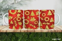 Christmas Glitter Mug Sublimation | PNG Bundle | Mug Wrap Product Image 11