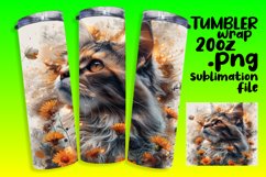 Joyful Kitty Lover Sublimation Tumbler Wrap - 20oz Product Image 1