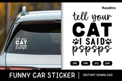 Funny Car Sticker Saying | Vehicle Decal - Pspsps Product Image 1