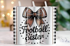 Football Sister Tumbler Wrap | Sublimation | Tumblers Product Image 1