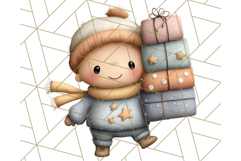 Cozy Cookie Village Clipart, Gingerbread Holiday PNG Product Image 4