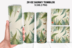 Flower Skinny Tumbler 20oz Wrap Design, Animal Tumbler Wrap Product Image 1