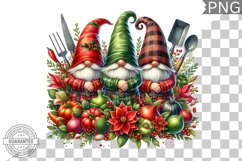 Christmas kitchen Gnome Sublimation - Clipart PNG Design Product Image 1