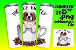 Personal Touch: 20oz Tumbler Design , Coffee Dog Product Image 1