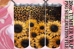 Glamorous Flower Leopard Tumbler Design: Sublimation - 20oz Product Image 1