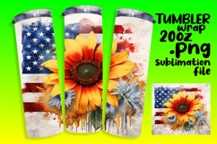 Sunflower Americana Tumbler Product Image 1