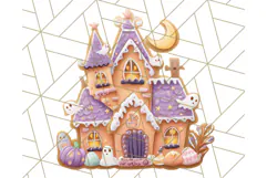 Haunted Sweet Shoppe PNG Clipart, Pastel Halloween Bakery Product Image 4
