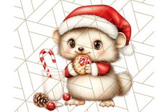 Christmas Baking Critters PNG Clipart, Cute Animals Holiday Product Image 4