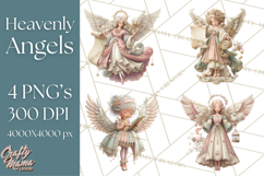 Heavenly Angel Clipart and Clip Art for Christian Christmas Product Image 1