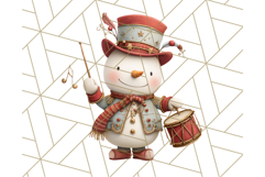 Snowman Family Clipart PNG Winter Holiday Art Product Image 4