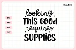Makeup Bag Quotes for Cosmetic Pouch | Looking This Good Product Image 3