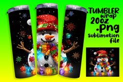 20oz Tumbler with Festive Yuletide Pattern Product Image 1