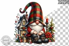Christmas Gnome Sublimation - Clipart PNG Design Product Image 1