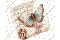 Vintage Butterfly PNG Clipart, Fairytale Cottagecore Images Product Image 4