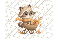 Woodland Autumn Critters PNG Clipart, Cute Fall Animals Product Image 4