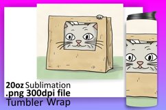 ChromaCat Creations: Sublimation Tumbler Art Product Image 1