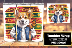 Crafty 20oz Tumbler Template , Cute Dog Product Image 1