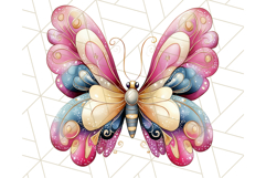 Jewel Toned Butterfly PNG Clipart, Vibrant Butterflies Product Image 4