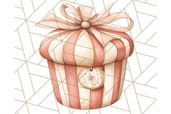 Vintage Christmas Ornaments and Presents PNG Holiday Clipart Product Image 4
